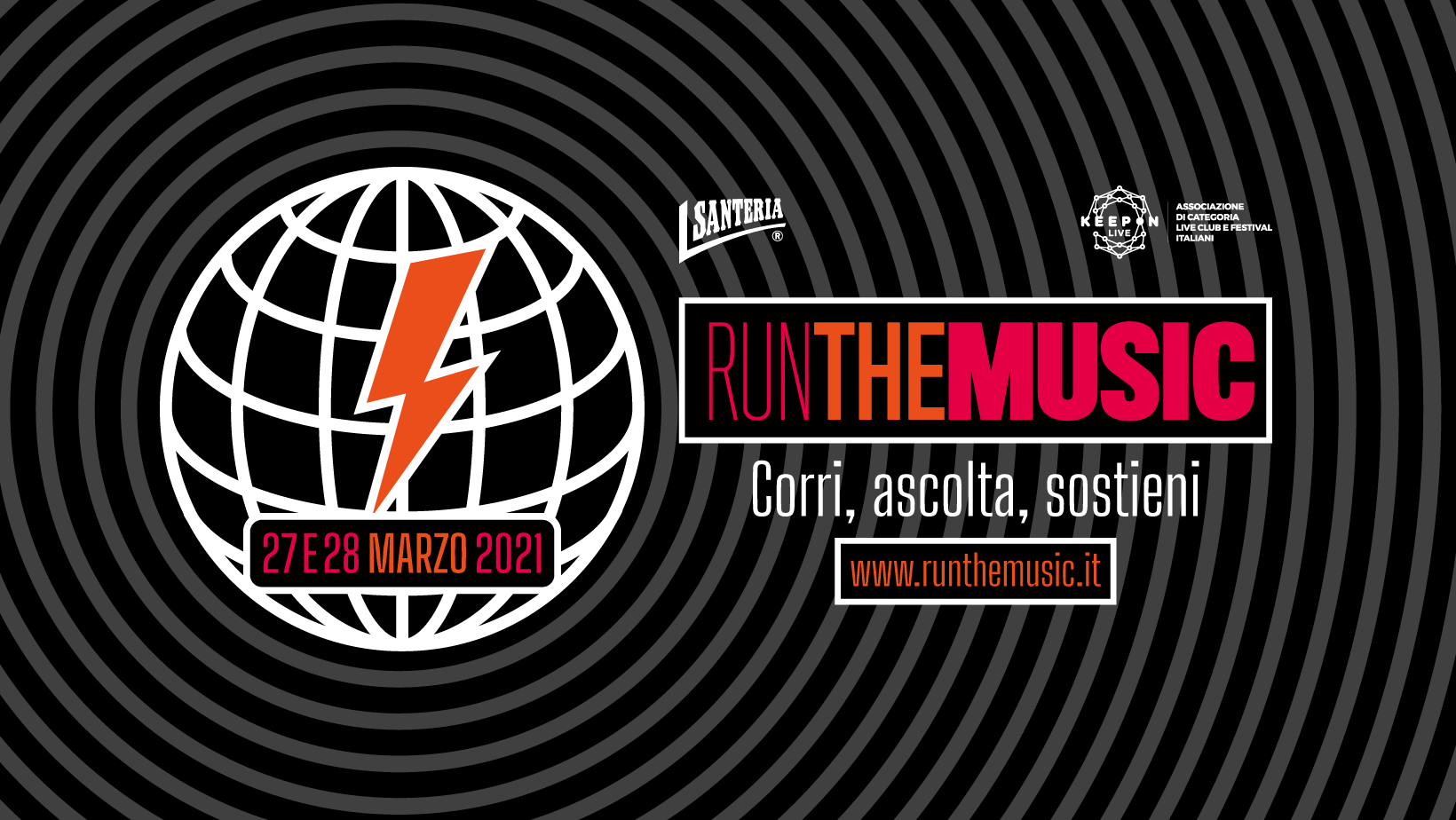 RUN THE MUSIC - sabato 27 e domenica 28 marzo la corsa che tiene alta la bandiera della musica dal vivo.