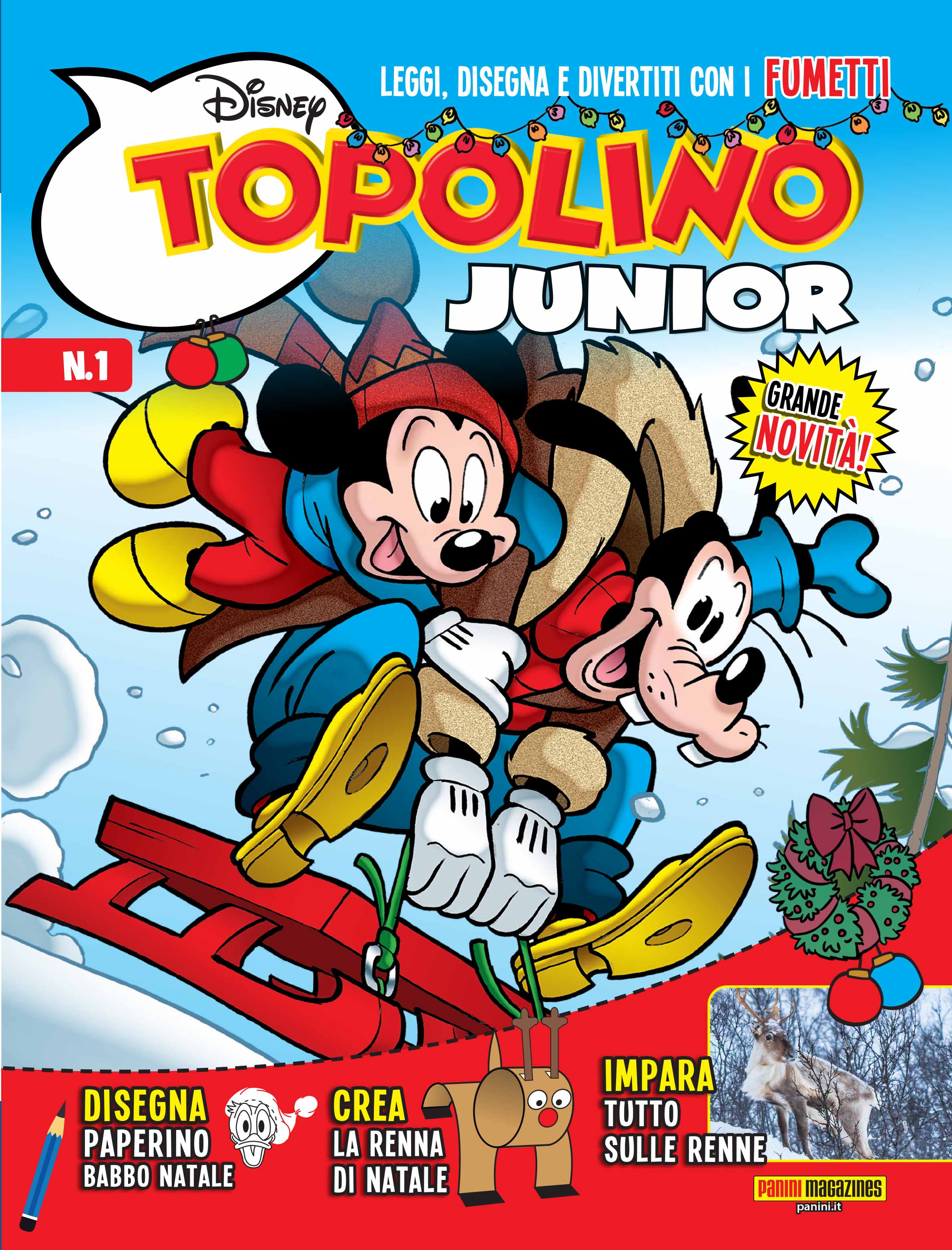 Arriva TOPOLINO JUNIOR - Dal 20 novembre la nuova rivista pensata per i piccoli lettori per un primo approccio alla lettura