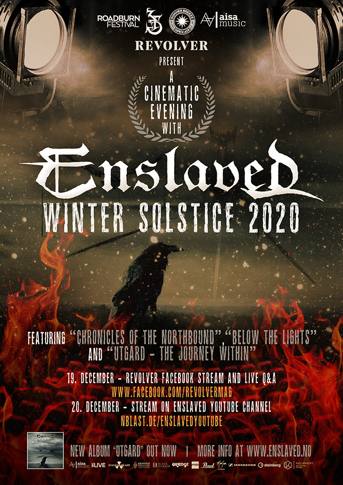 ENSLAVED – celebrano il Sostizio d’Inverno con un evento in streaming Il 19 e 20 dicembre 