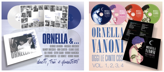 Ornella Vanoni: due collezioni imperdibili in vinili e cofanetto. “Ornella &…(duetti, trii, quartetti)” con star internazionali del jazz, in occasione del Record Store Da